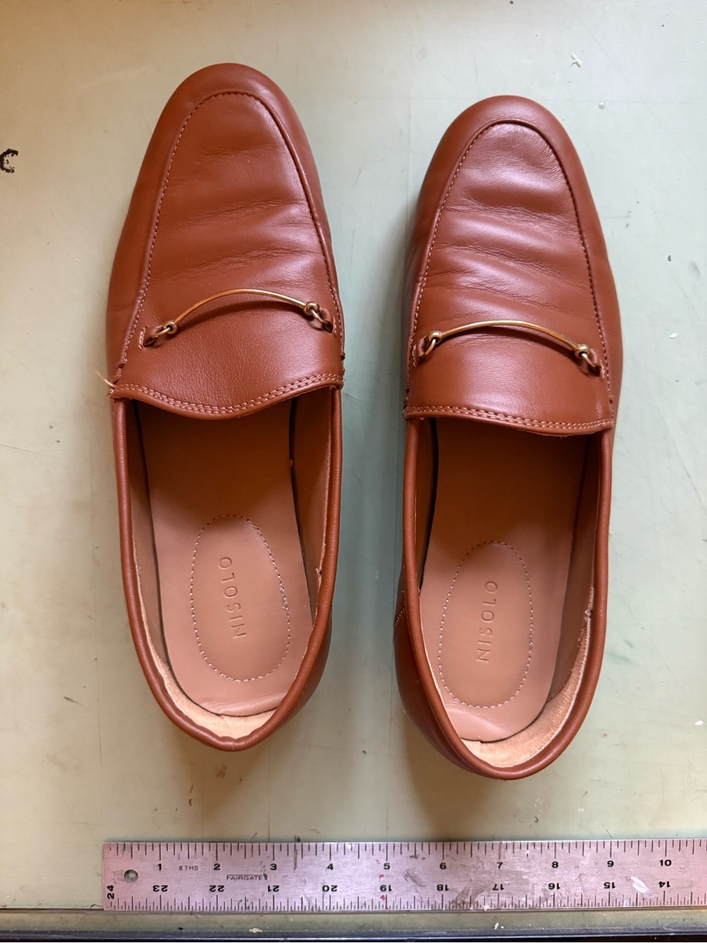 Nisolo Lucy Loafer in Sugar Cognac, 8.5